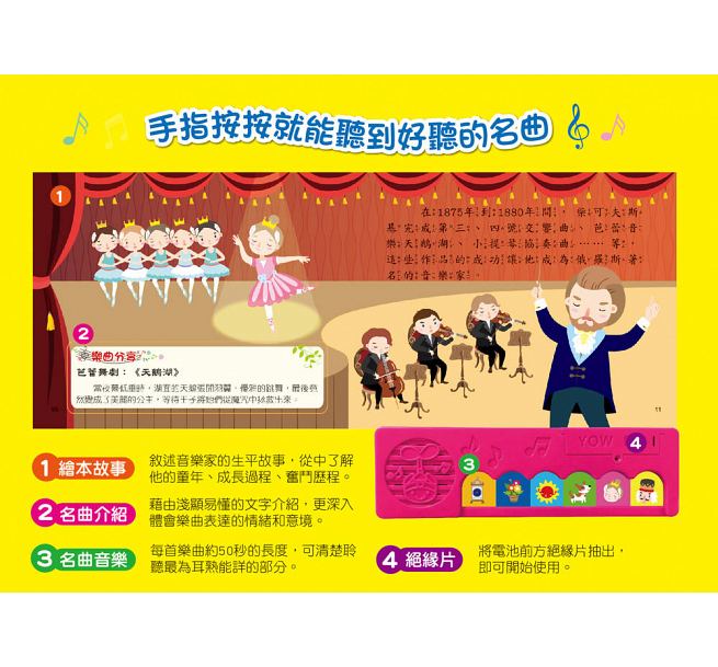 世界音樂大師：柴可夫斯基〔繪本故事＋6首名曲〕（有聲書）